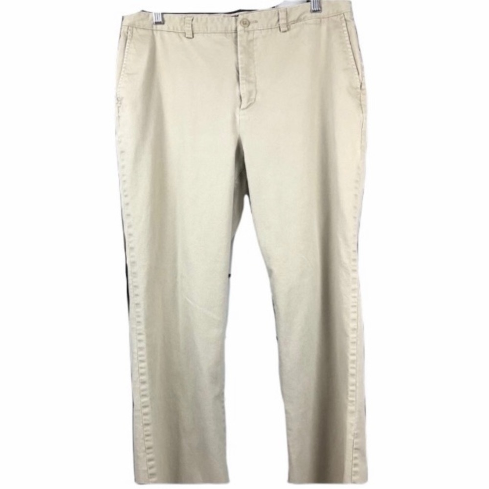 EDDIE BAUER Khaki Business Casual Cotton Spandex Blend Pants 14p